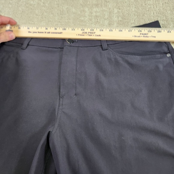 Lululemon Pants Men 40X31 ABC Classic Fit Performance Warpstreme Black Chino - Picture 4 of 13